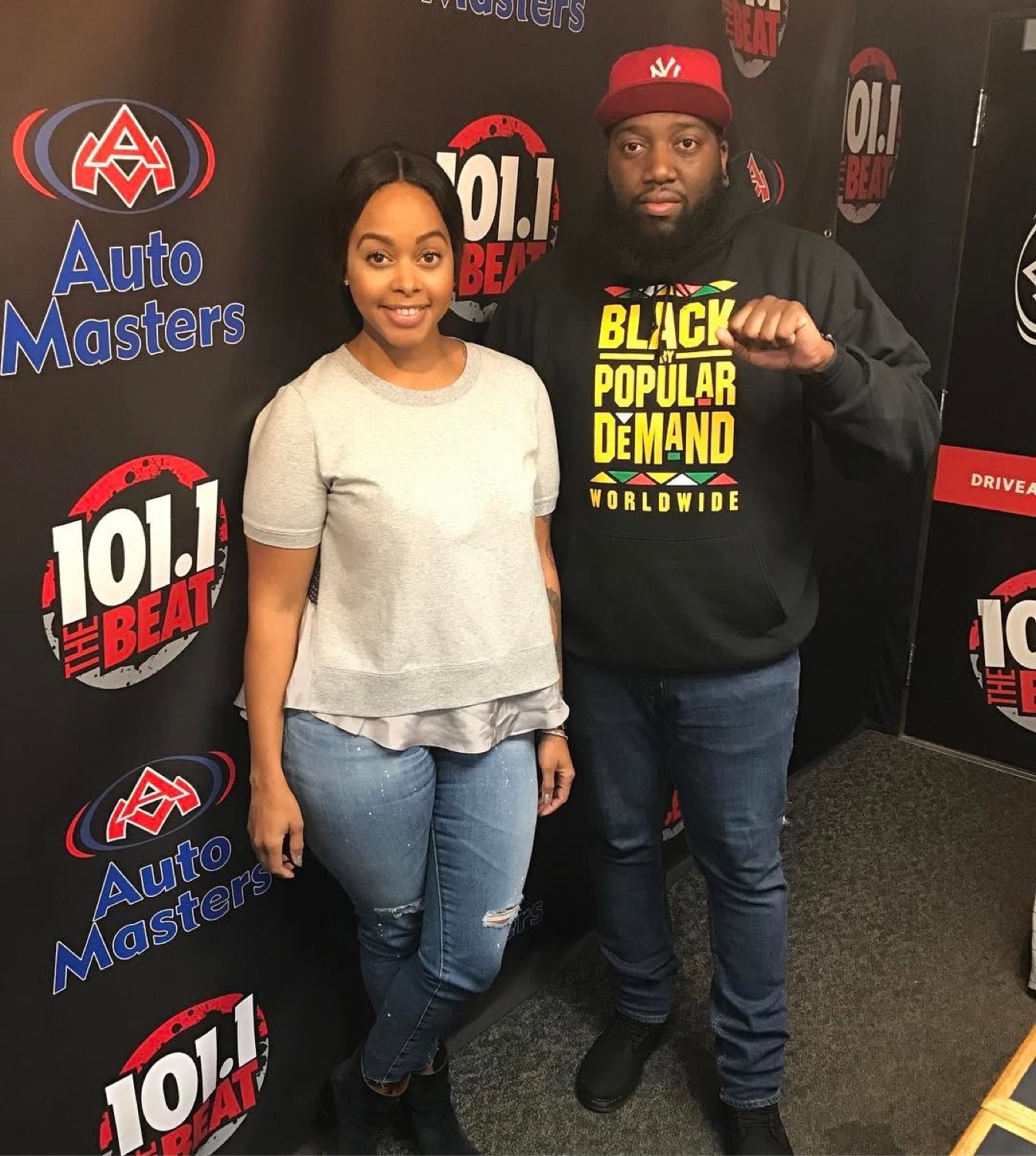 Joe Major interviewing Chrisette Michele
