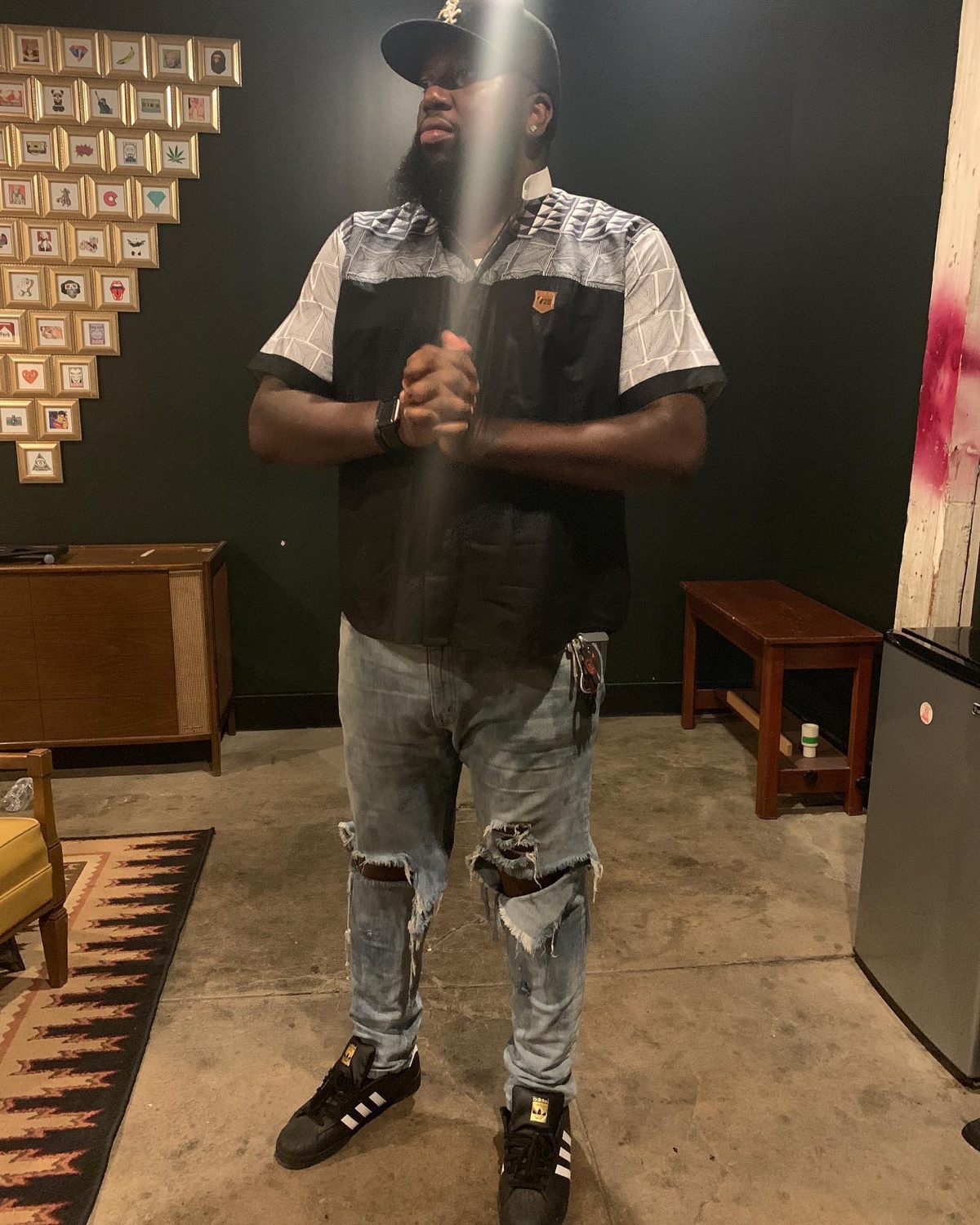 Joe Major backstage at the Red Bull Music show
