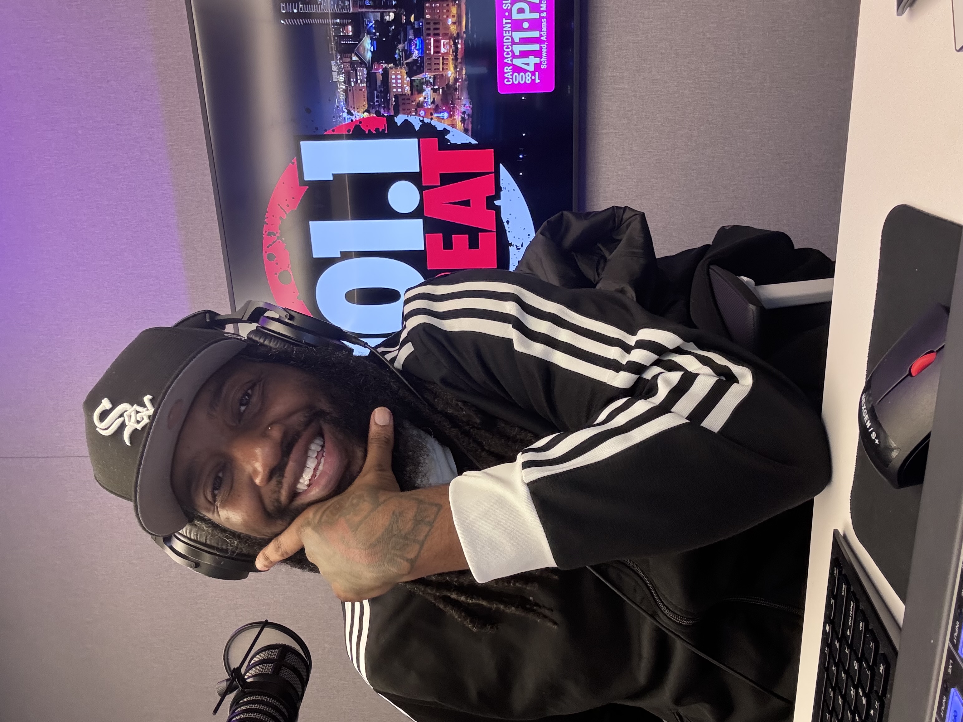 Joe Major in radio studio